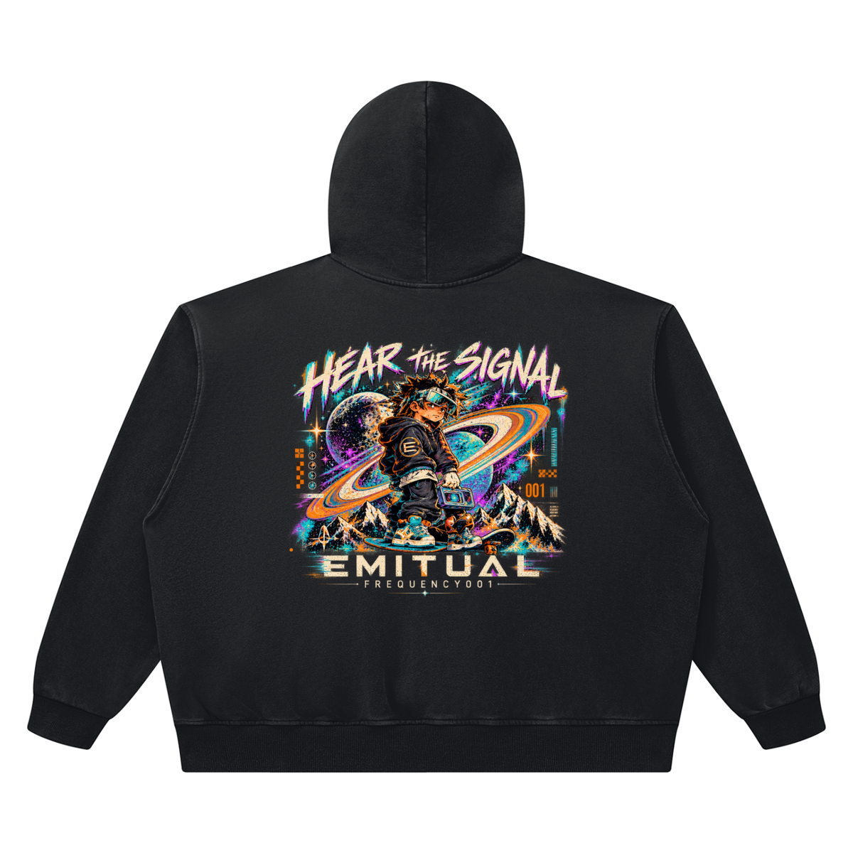 Frequency 001 — Hear The Signal Vintage Heavyweight Hoodie