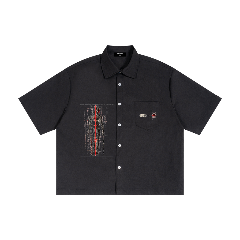 buttonupshirt,frequency001,emitual,BoxyHeavyweightShortSleeveShirt
