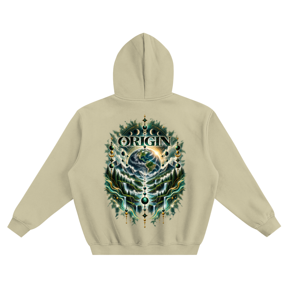 Frequency 001 — LIFE / ORIGIN Fleeced Boxy Hoodie