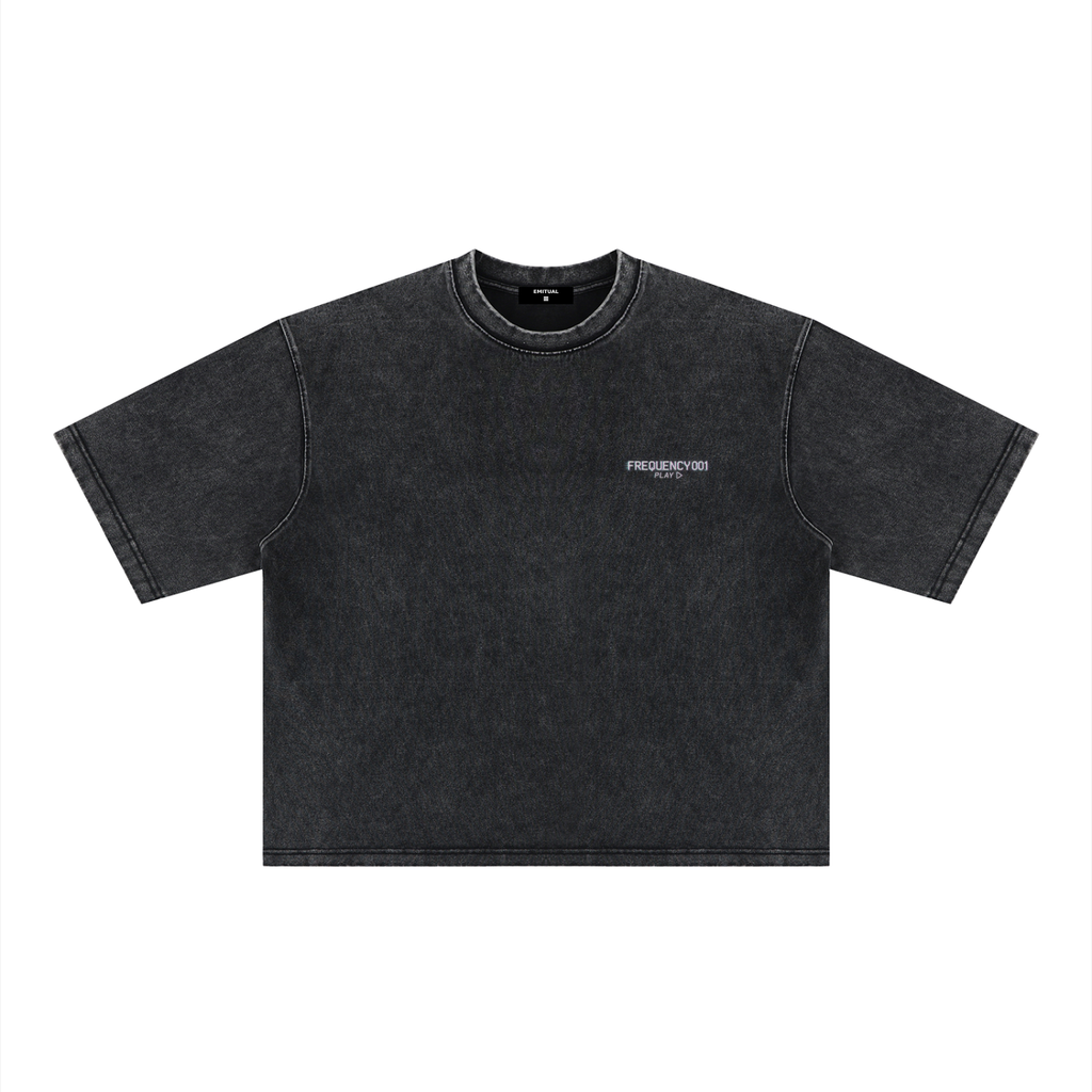 Frequency 001 — Signal Lost Heavyweight Mineral Wash Tee