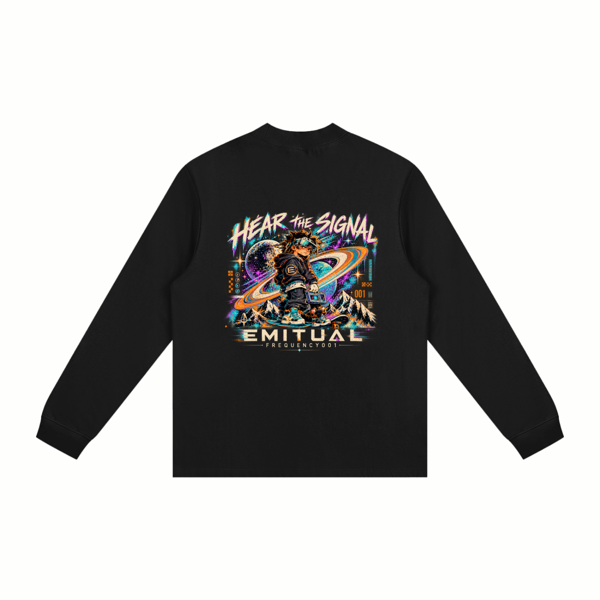 Frequency 001 — Hear the Signal Mock Neck Sweatshirt