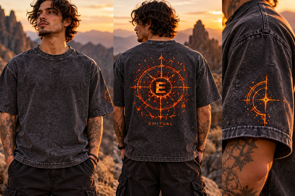 Frequency 002 — Protected Ember Mineral Wash Tee