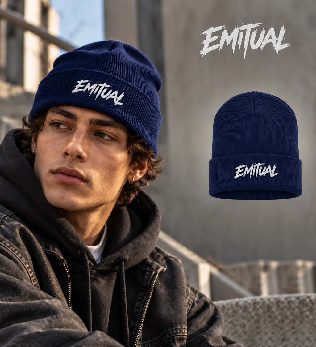 EMITUAL Core Wordmark Cuffed Beanie