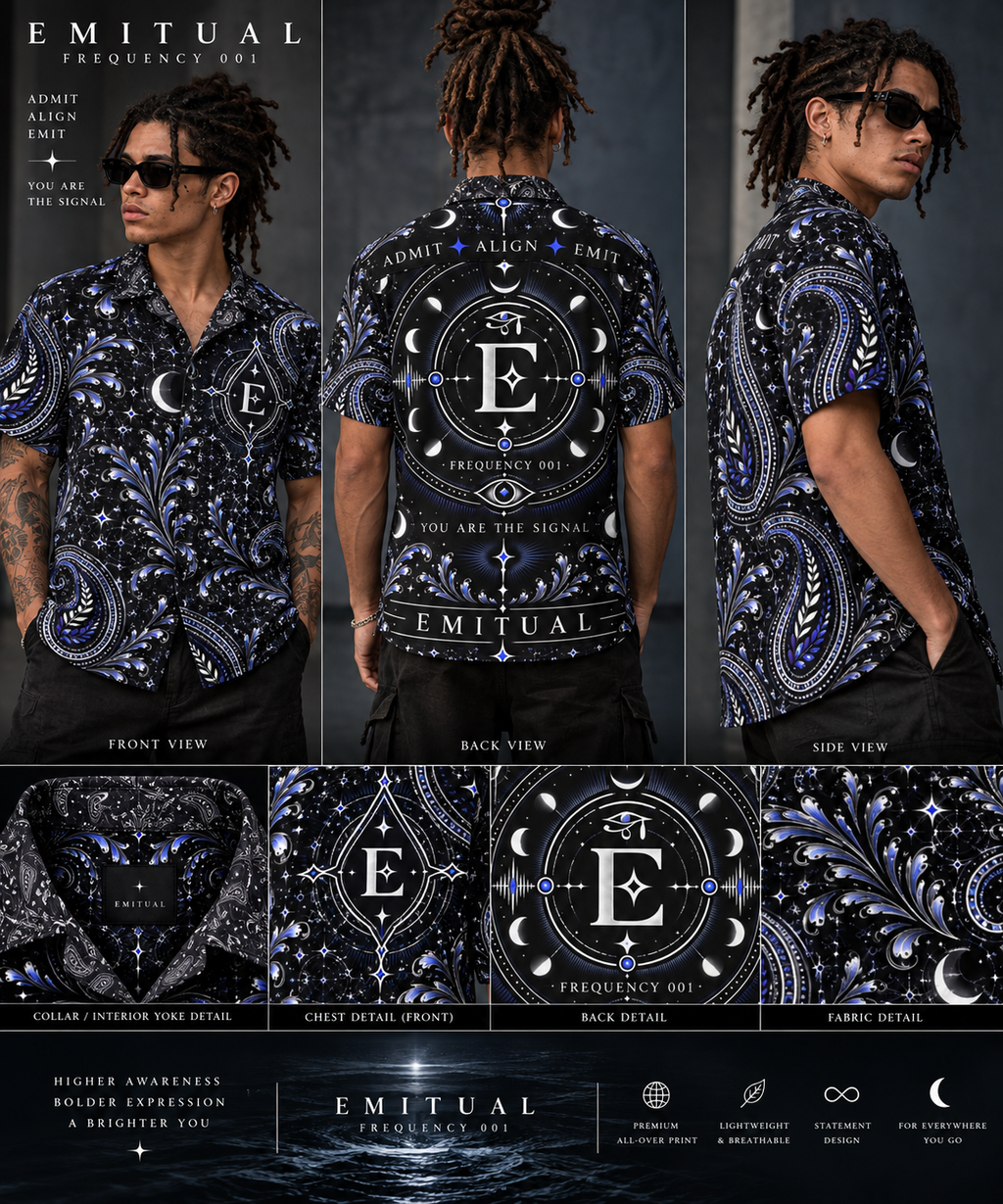 Frequency 001 — The Signal AOP Button Shirt